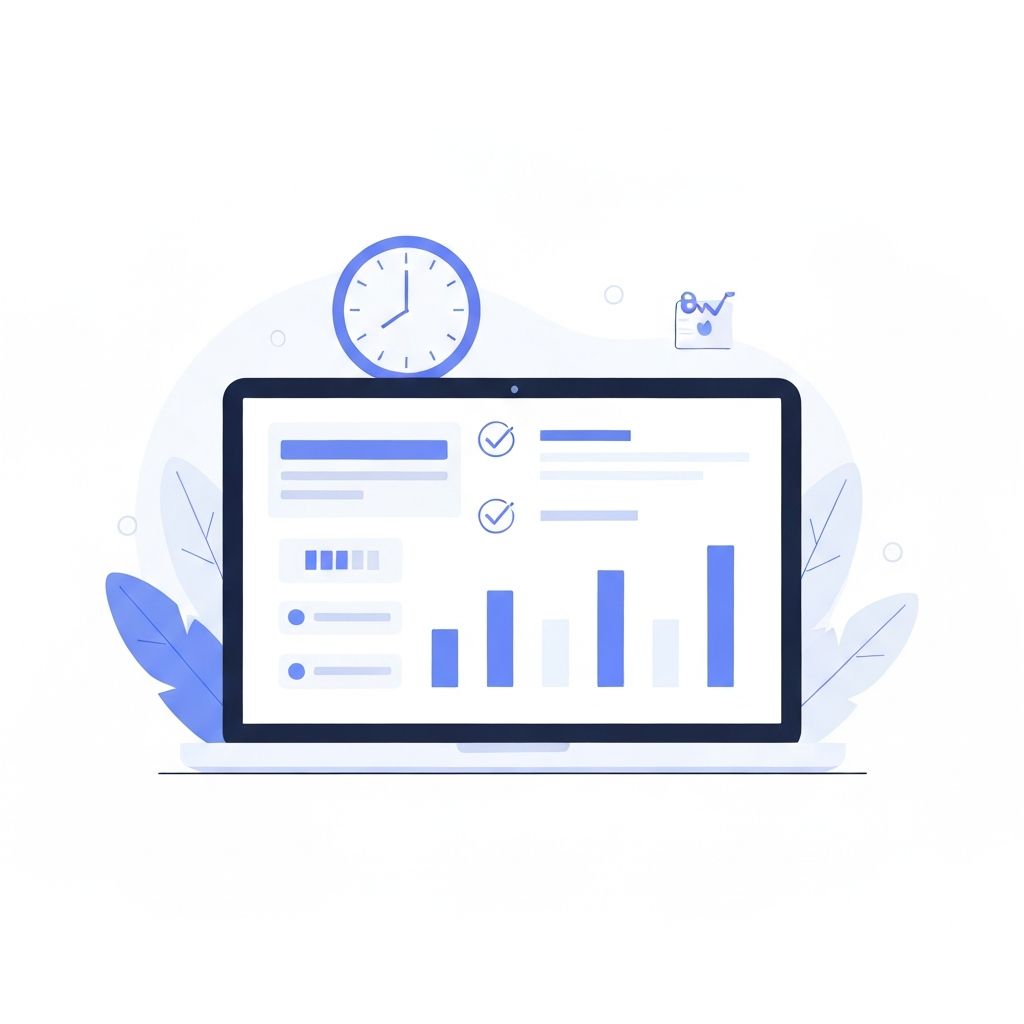 Automation running in background with campaign progress indicators